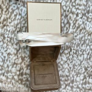 David Yurman large empty box, bracelet storage case and ribbon. 🎀